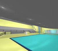 Vista interna piscina